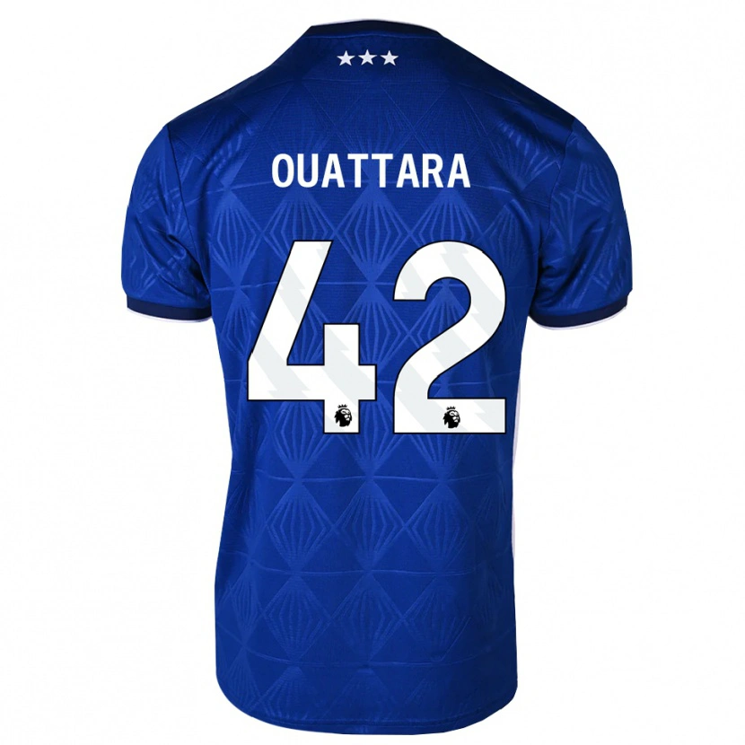 Danxen Heren Abdoul Ouattara #42 Mediumblue Wit Rood Thuisshirt Thuistenue 2026/27 T-Shirt België