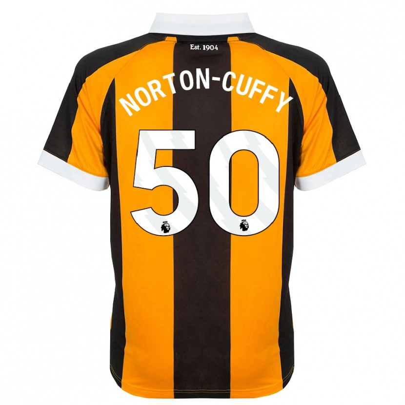 Danxen Heren Brooke Norton-Cuffy #50 Oranje Zwart Wit Thuisshirt Thuistenue 2026/27 T-Shirt België