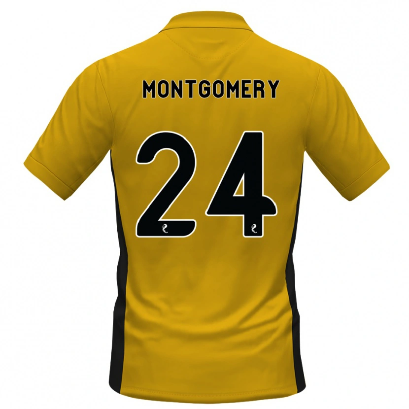 Danxen Dames Adam Montgomery #24 Oranje Zwart Thuisshirt Thuistenue 2026/27 T-Shirt België