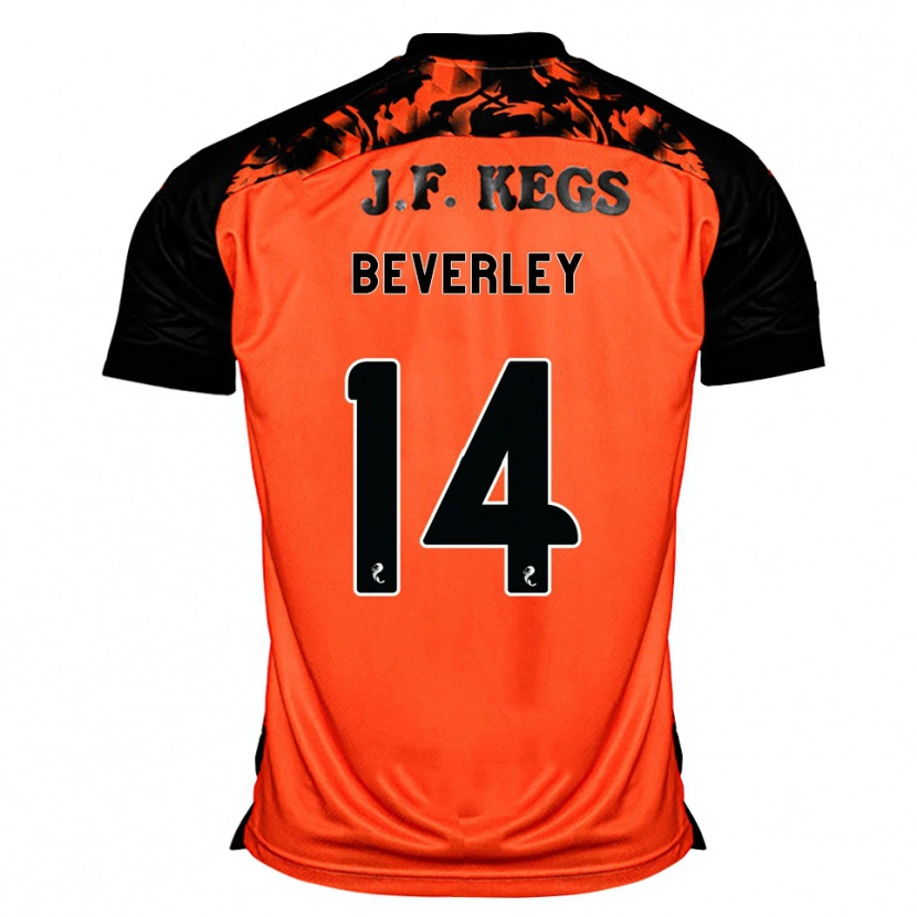 Danxen Dames Cian Beverley #14 Oranje Zwart Wit Thuisshirt Thuistenue 2026/27 T-Shirt België
