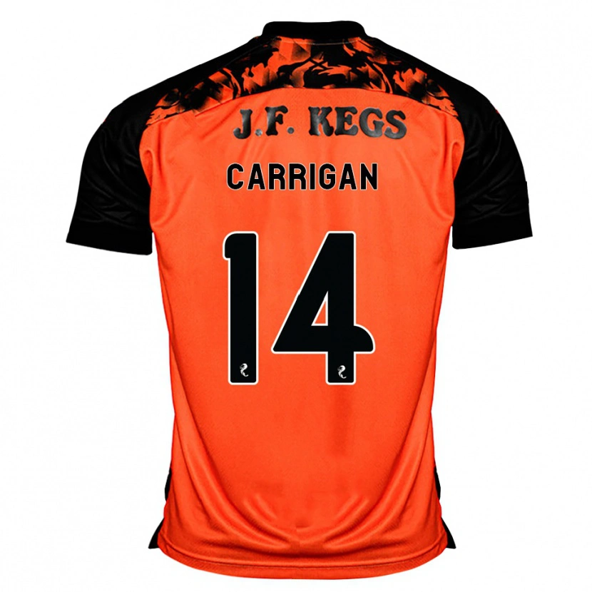 Danxen Dames Leo Carrigan #14 Oranje Zwart Wit Thuisshirt Thuistenue 2026/27 T-Shirt België
