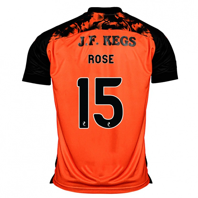 Danxen Dames Lachlan Rose #15 Oranje Zwart Wit Thuisshirt Thuistenue 2026/27 T-Shirt België