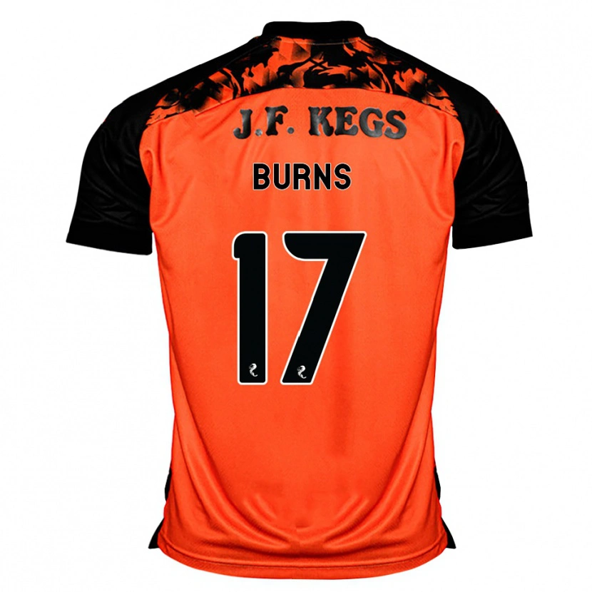Danxen Dames Megan Burns #17 Oranje Zwart Wit Thuisshirt Thuistenue 2026/27 T-Shirt België