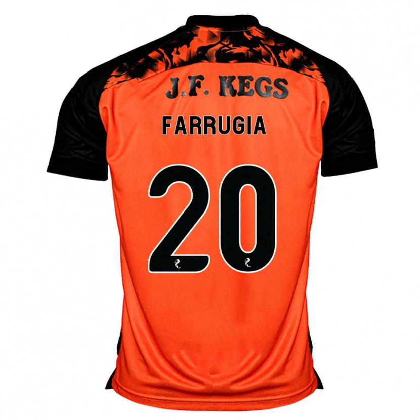 Danxen Dames Neil Farrugia #20 Oranje Zwart Wit Thuisshirt Thuistenue 2026/27 T-Shirt België