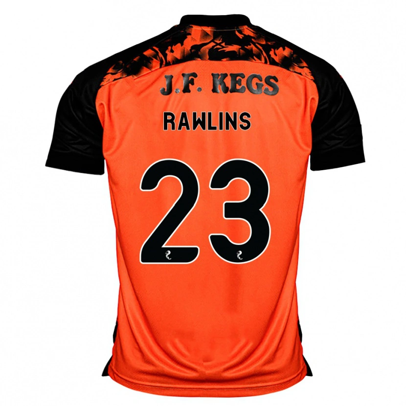Danxen Dames Joshua Rawlins #23 Oranje Zwart Wit Thuisshirt Thuistenue 2026/27 T-Shirt België