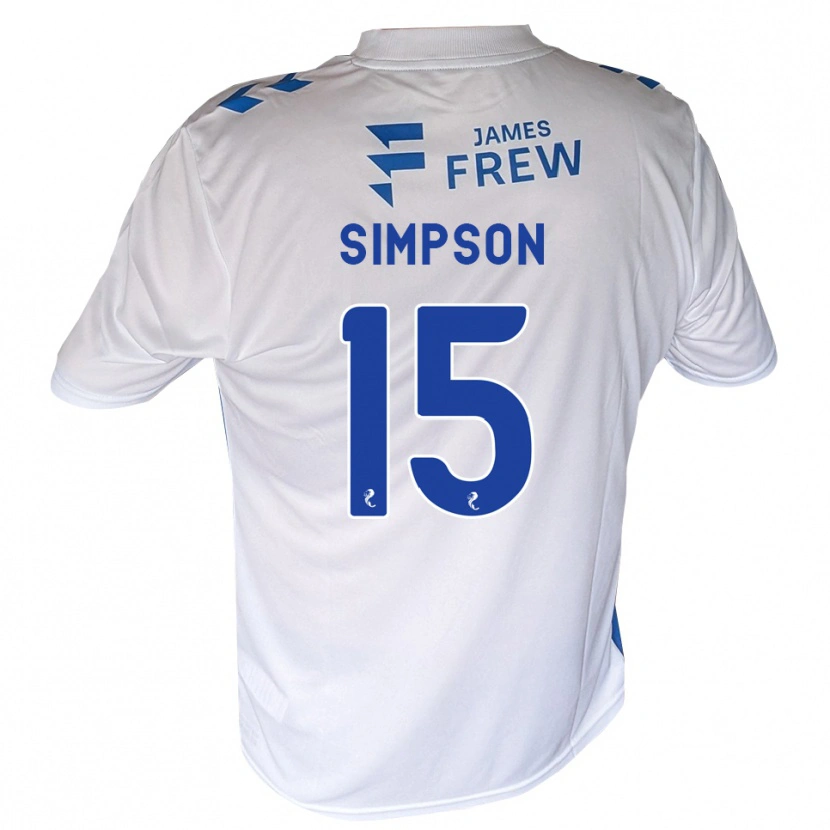 Danxen Dames Noah Simpson #15 Koningsblauw Wit Thuisshirt Thuistenue 2026/27 T-Shirt België