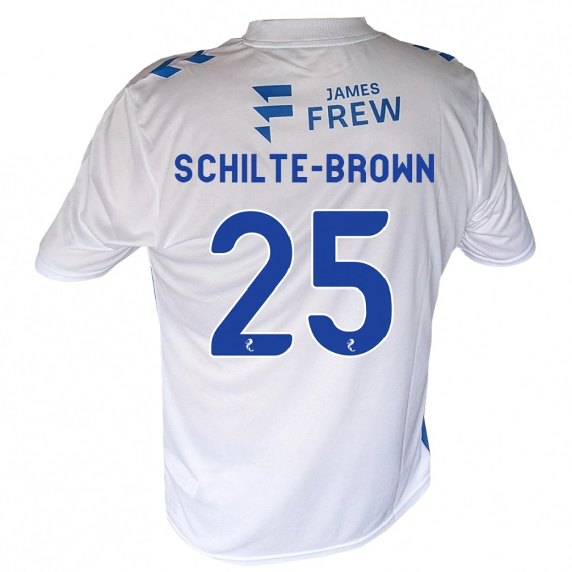 Danxen Dames Ethan Schilte-Brown #25 Koningsblauw Wit Thuisshirt Thuistenue 2026/27 T-Shirt België