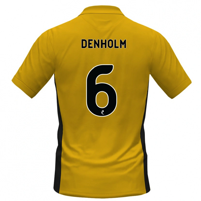 Danxen Dames Aidan Denholm #6 Oranje Zwart Thuisshirt Thuistenue 2026/27 T-Shirt België