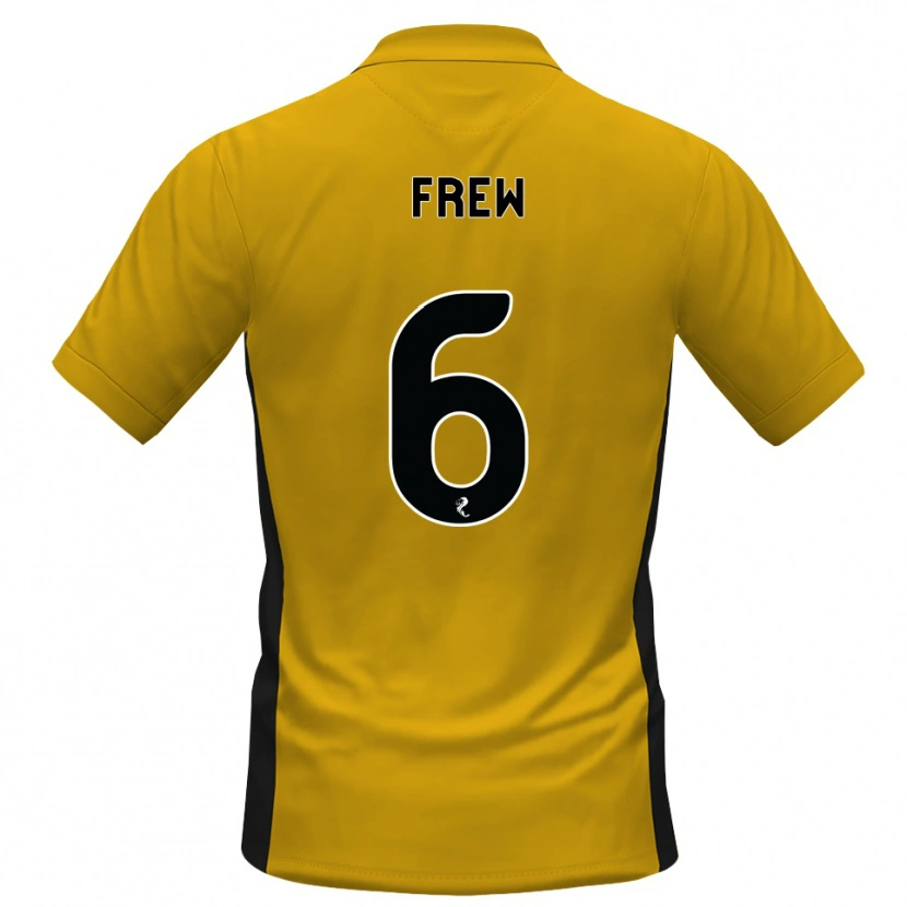 Danxen Dames Natasha Frew #6 Oranje Zwart Thuisshirt Thuistenue 2026/27 T-Shirt België