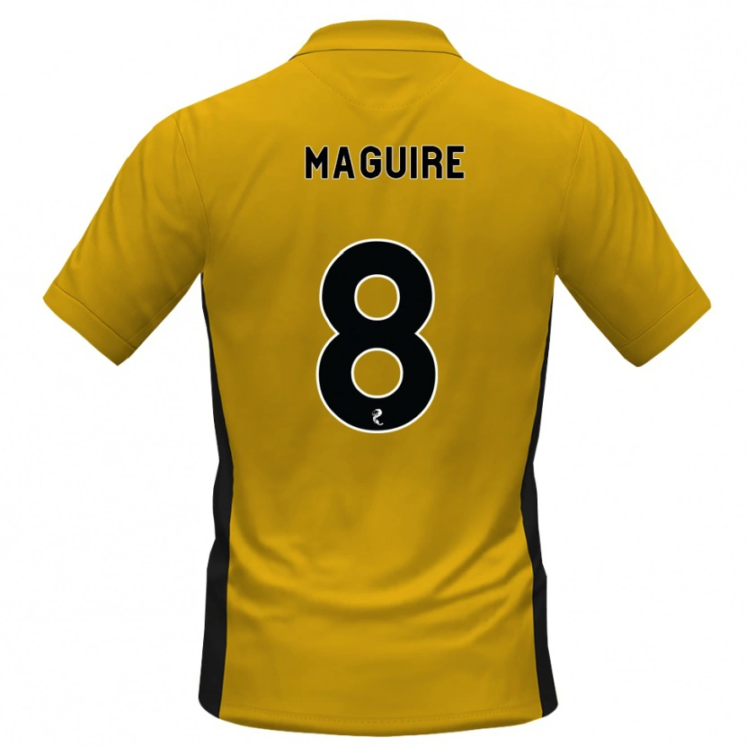 Danxen Dames Ciaran Maguire #8 Oranje Zwart Thuisshirt Thuistenue 2026/27 T-Shirt België