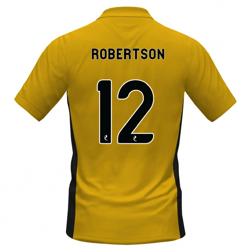 Danxen Dames Mitchell Robertson #12 Oranje Zwart Thuisshirt Thuistenue 2026/27 T-Shirt België