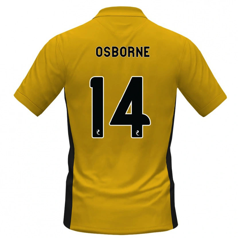 Danxen Dames Ellie Osborne #14 Oranje Zwart Thuisshirt Thuistenue 2026/27 T-Shirt België