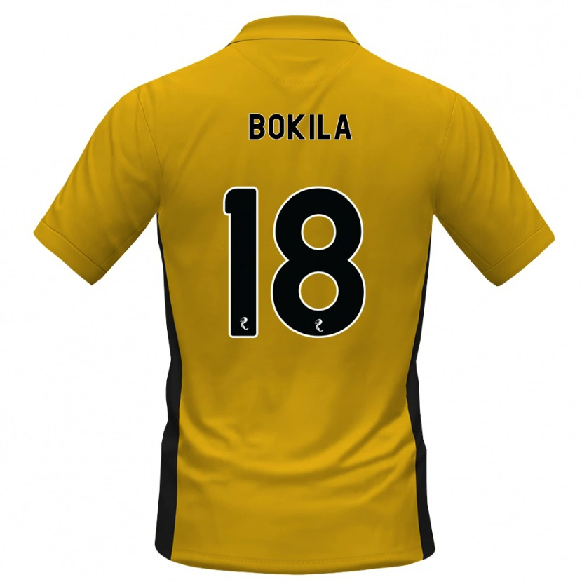 Danxen Dames Jeremy Bokila #18 Oranje Zwart Thuisshirt Thuistenue 2026/27 T-Shirt België
