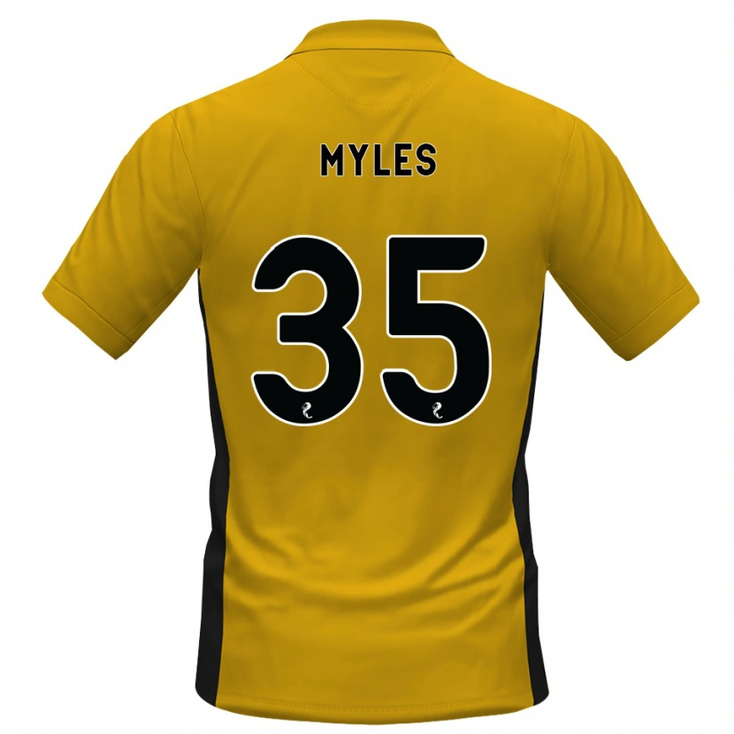 Danxen Dames Evan Myles #35 Oranje Zwart Thuisshirt Thuistenue 2026/27 T-Shirt België