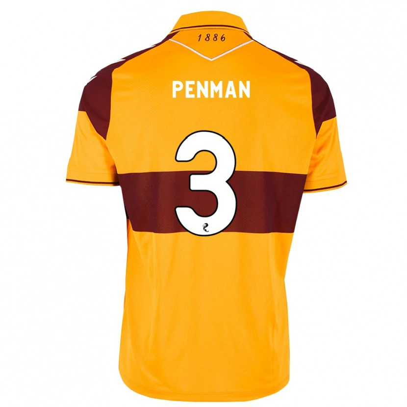 Danxen Dames Jenna Penman #3 Kastanjebruin Oranje Thuisshirt Thuistenue 2026/27 T-Shirt België