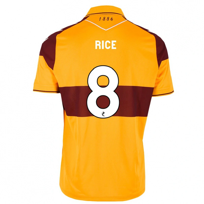 Danxen Dames Katie Rice #8 Kastanjebruin Oranje Thuisshirt Thuistenue 2026/27 T-Shirt België
