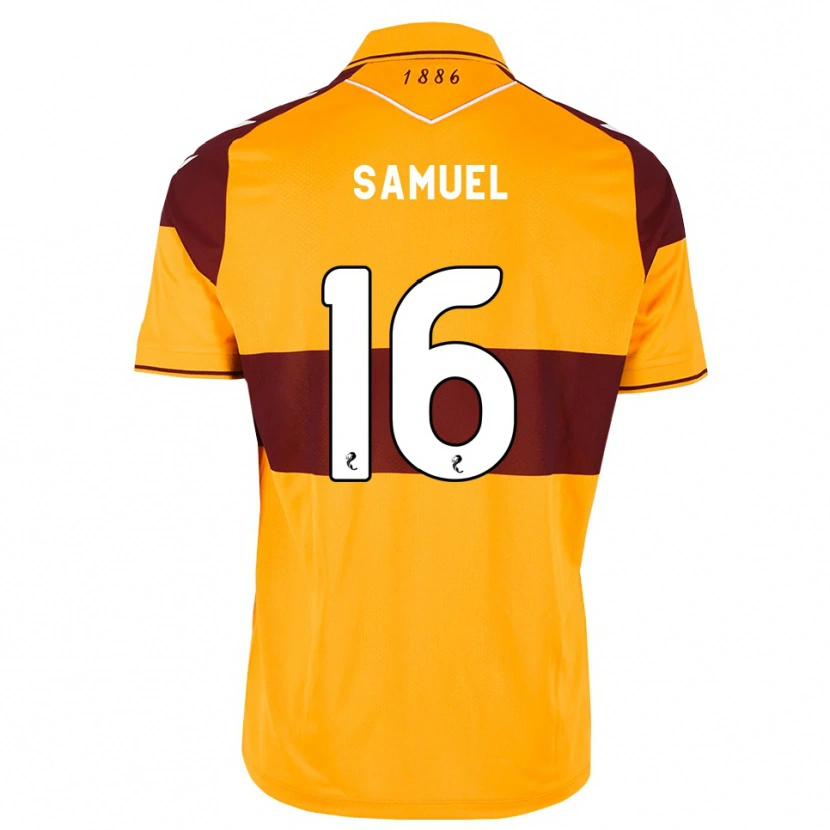 Danxen Dames Evan Samuel #16 Kastanjebruin Oranje Thuisshirt Thuistenue 2026/27 T-Shirt België