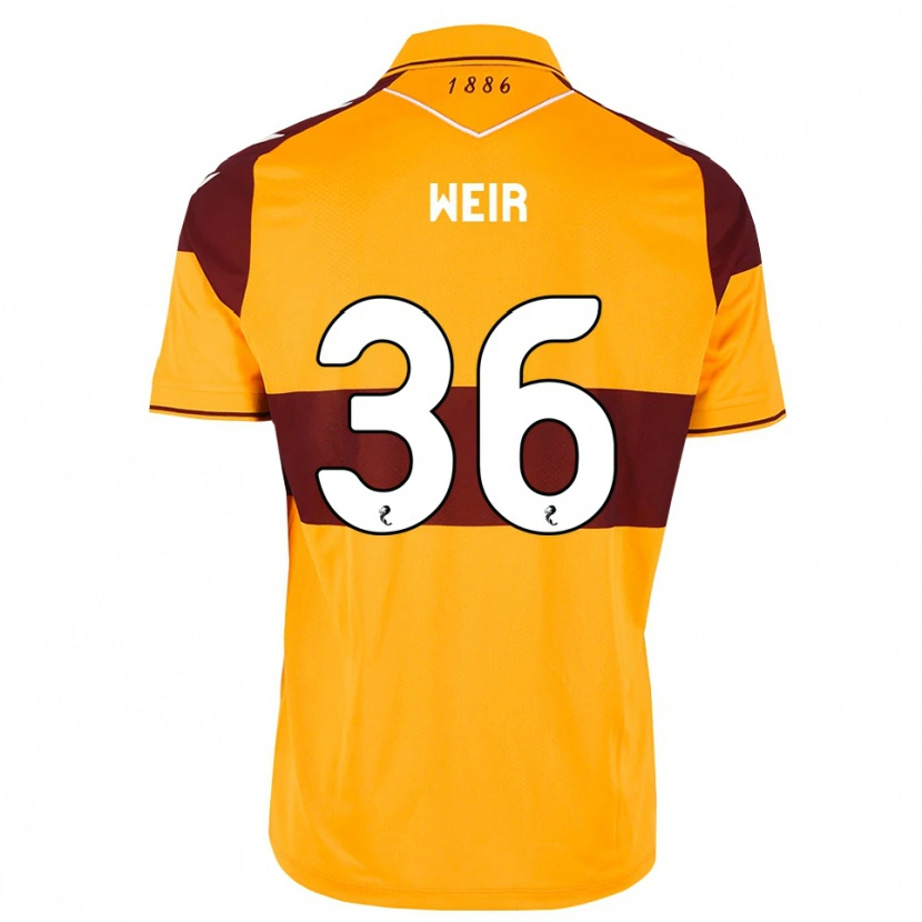 Danxen Dames Lucas Weir #36 Kastanjebruin Oranje Thuisshirt Thuistenue 2026/27 T-Shirt België