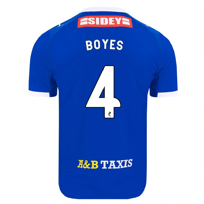 Danxen Dames Morgan Boyes #4 Blauw Rood Geel Thuisshirt Thuistenue 2026/27 T-Shirt België