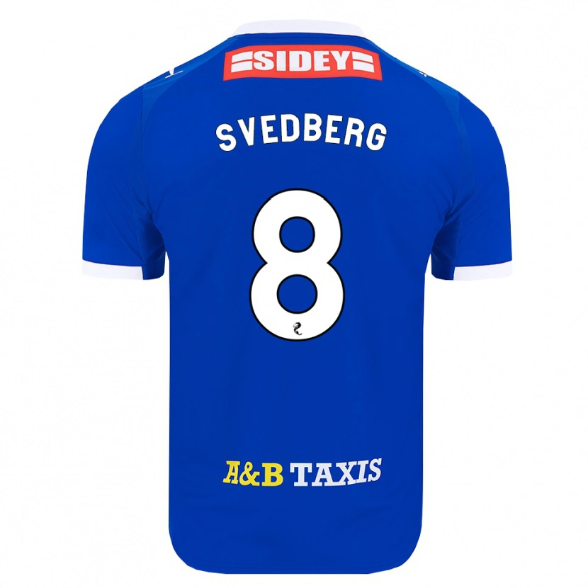 Danxen Dames Jonathan Svedberg #8 Blauw Rood Geel Thuisshirt Thuistenue 2026/27 T-Shirt België