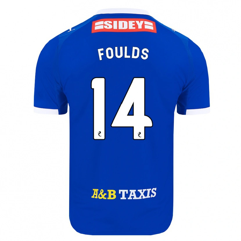 Danxen Dames Matty Foulds #14 Blauw Rood Geel Thuisshirt Thuistenue 2026/27 T-Shirt België