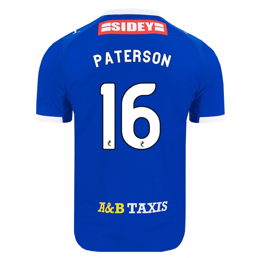 Danxen Dames Megan Paterson #16 Blauw Rood Geel Thuisshirt Thuistenue 2026/27 T-Shirt België