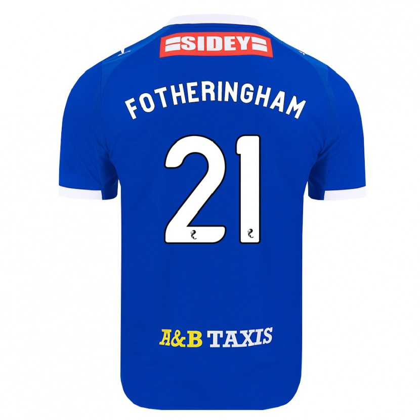 Danxen Dames Kai Fotheringham #21 Blauw Rood Geel Thuisshirt Thuistenue 2026/27 T-Shirt België