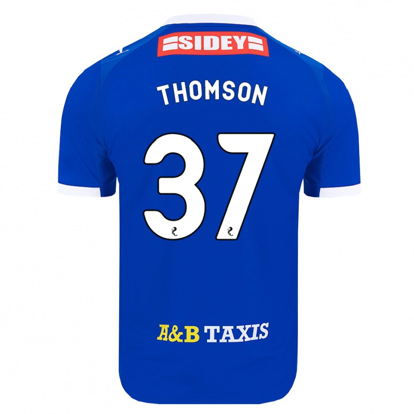 Danxen Dames Kyle Thomson #37 Blauw Rood Geel Thuisshirt Thuistenue 2026/27 T-Shirt België