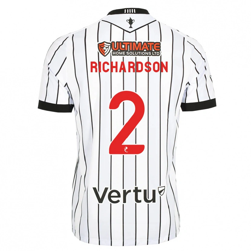 Danxen Dames Jayden Richardson #2 Wit Zwart Rood Thuisshirt Thuistenue 2026/27 T-Shirt België
