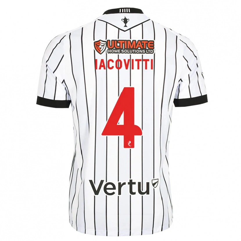 Danxen Dames Alex Iacovitti #4 Wit Zwart Rood Thuisshirt Thuistenue 2026/27 T-Shirt België