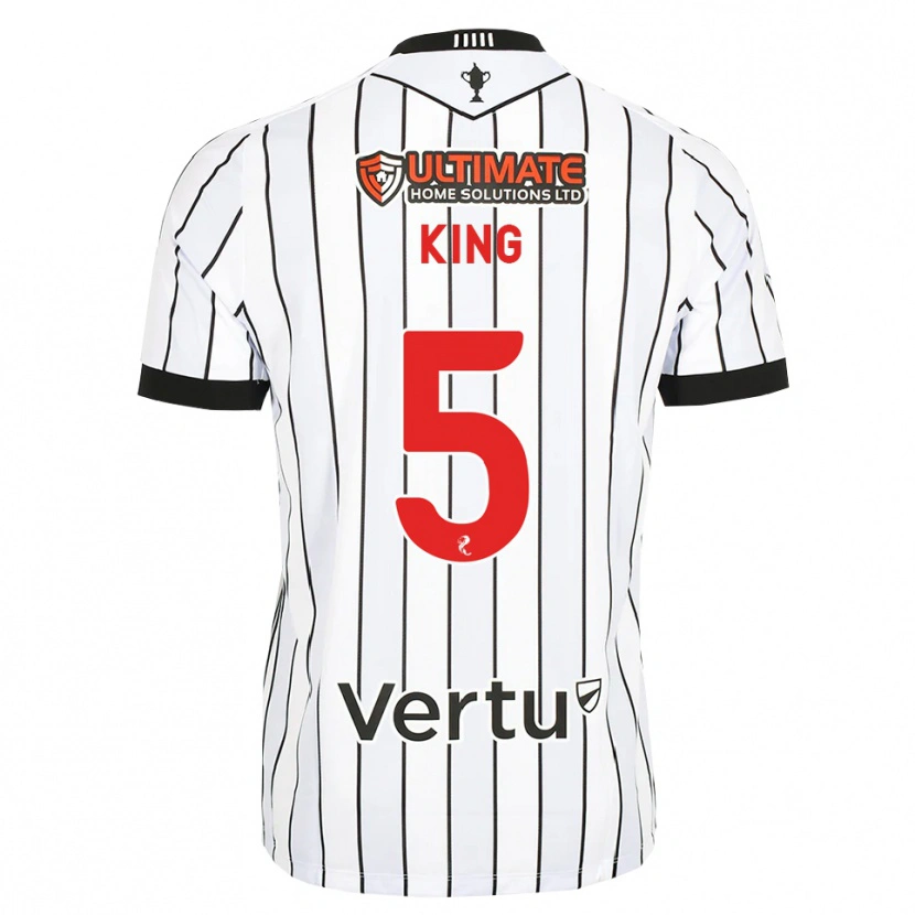 Danxen Dames Richard King #5 Wit Zwart Rood Thuisshirt Thuistenue 2026/27 T-Shirt België