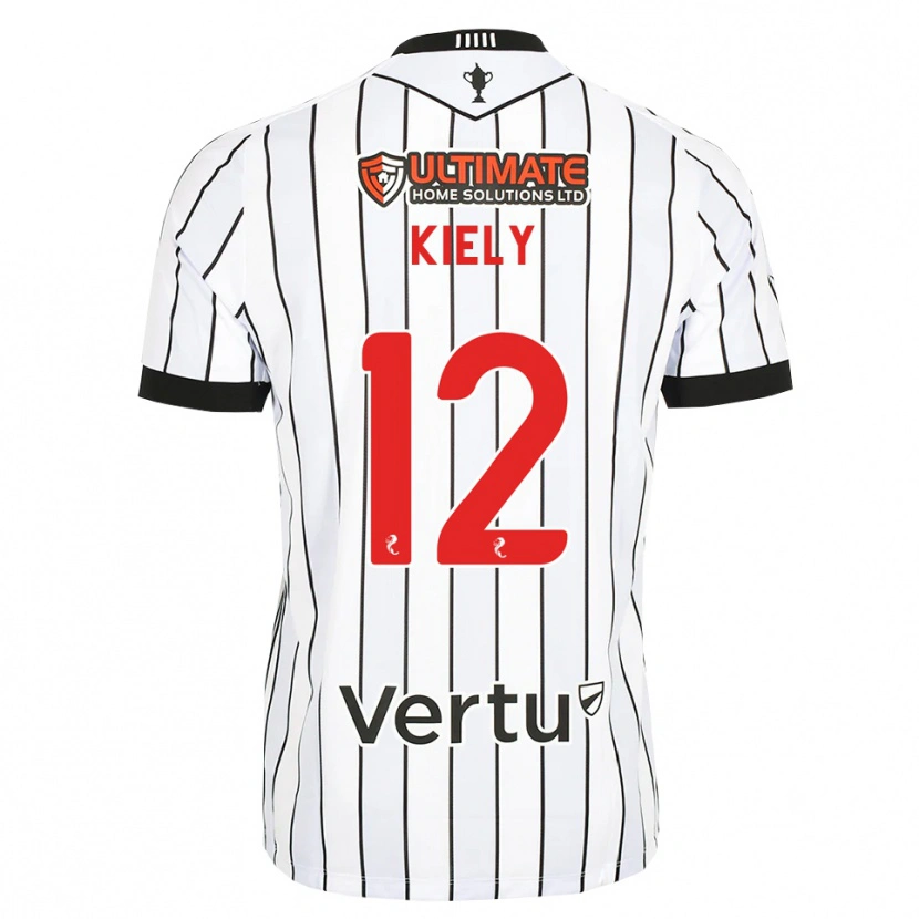 Danxen Dames Noel Kiely #12 Wit Zwart Rood Thuisshirt Thuistenue 2026/27 T-Shirt België