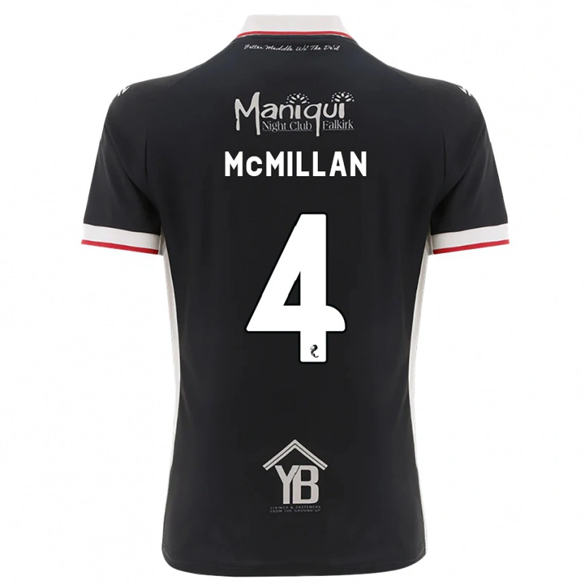 Danxen Dames Jack Mcmillan #4 Zwart Wit Rood Thuisshirt Thuistenue 2026/27 T-Shirt België