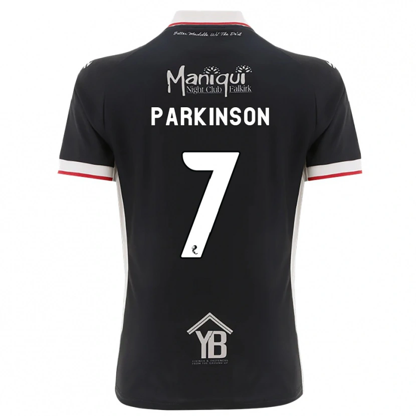 Danxen Dames Ben Parkinson #7 Zwart Wit Rood Thuisshirt Thuistenue 2026/27 T-Shirt België