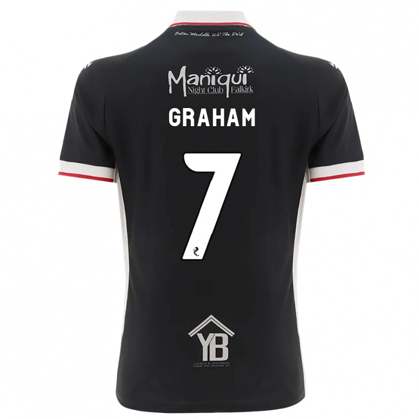 Danxen Dames Brian Graham #7 Zwart Wit Rood Thuisshirt Thuistenue 2026/27 T-Shirt België