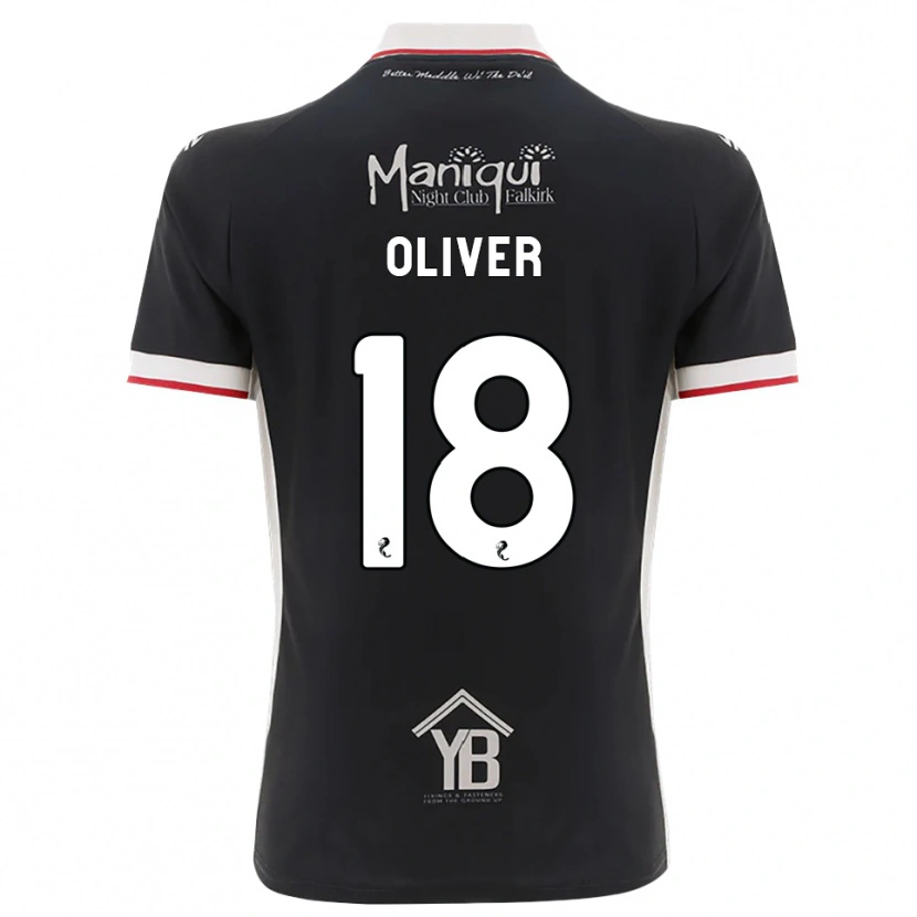 Danxen Dames Gary Oliver #18 Zwart Wit Rood Thuisshirt Thuistenue 2026/27 T-Shirt België