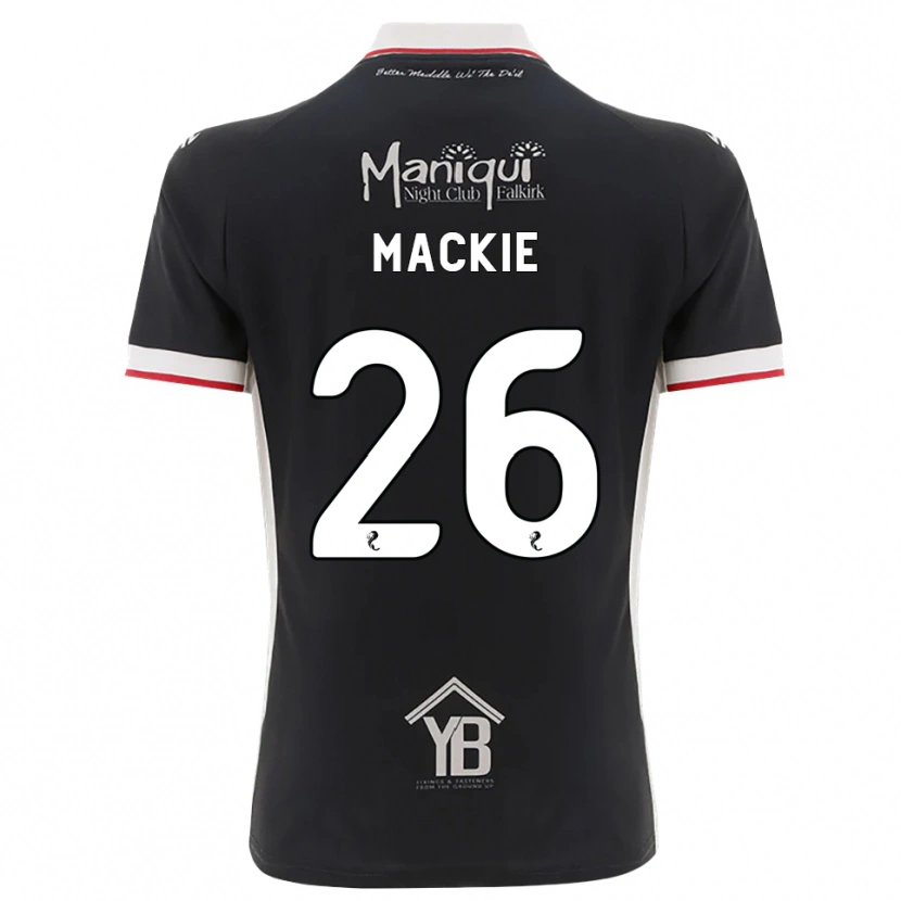 Danxen Dames Sean Mackie #26 Zwart Wit Rood Thuisshirt Thuistenue 2026/27 T-Shirt België