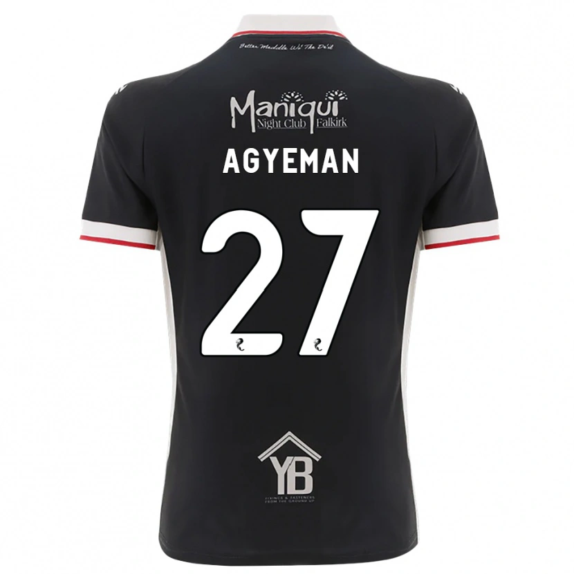 Danxen Dames Alfie Agyeman #27 Zwart Wit Rood Thuisshirt Thuistenue 2026/27 T-Shirt België