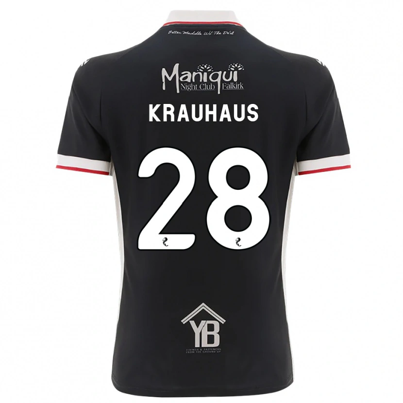Danxen Dames Ben Krauhaus #28 Zwart Wit Rood Thuisshirt Thuistenue 2026/27 T-Shirt België