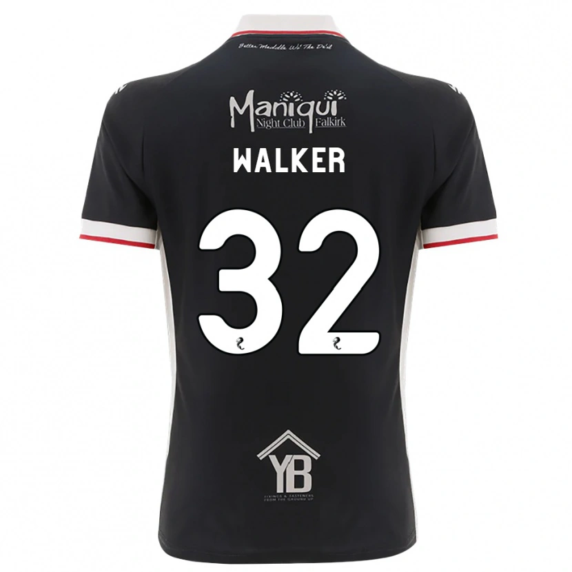 Danxen Dames Rhys Walker #32 Zwart Wit Rood Thuisshirt Thuistenue 2026/27 T-Shirt België