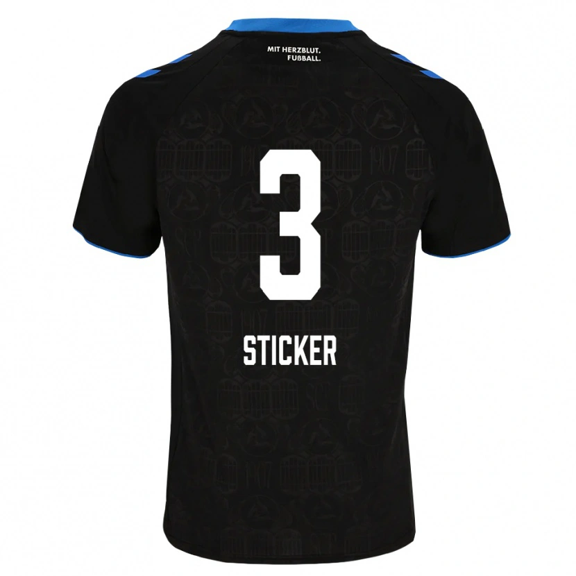Danxen Dames Jonah Sticker #3 Zwart Wit Rood Thuisshirt Thuistenue 2026/27 T-Shirt België