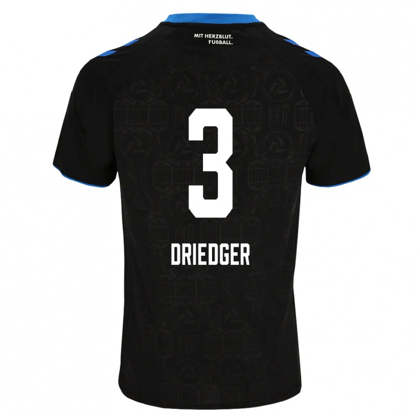 Danxen Dames Julian Driedger #3 Zwart Wit Rood Thuisshirt Thuistenue 2026/27 T-Shirt België