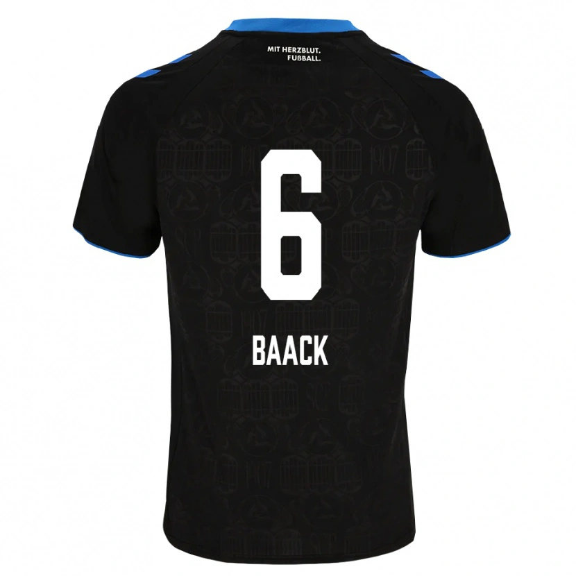 Danxen Dames Tom Baack #6 Zwart Wit Rood Thuisshirt Thuistenue 2026/27 T-Shirt België