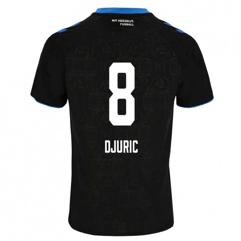 Danxen Dames Luka Duric #8 Zwart Wit Rood Thuisshirt Thuistenue 2026/27 T-Shirt België