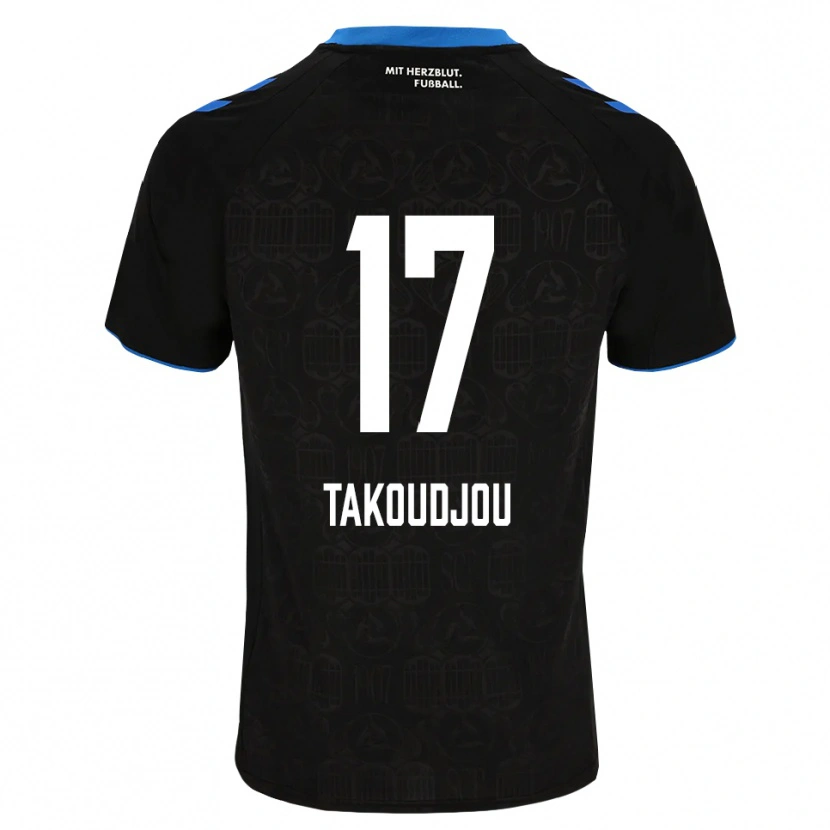 Danxen Dames Alan Takoudjou Somolinos #17 Zwart Wit Rood Thuisshirt Thuistenue 2026/27 T-Shirt België