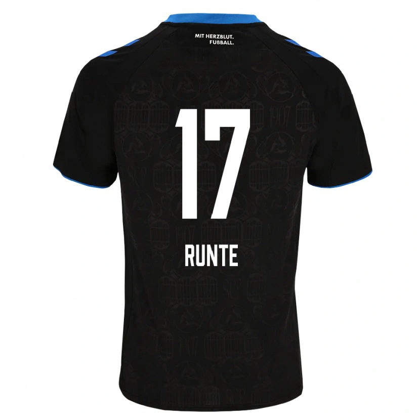 Danxen Dames Marlon Runte #17 Zwart Wit Rood Thuisshirt Thuistenue 2026/27 T-Shirt België