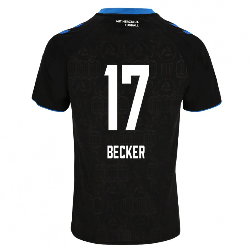 Danxen Dames Marlon Becker #17 Zwart Wit Rood Thuisshirt Thuistenue 2026/27 T-Shirt België