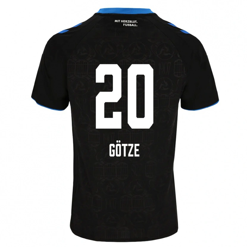Danxen Dames Felix Götze #20 Zwart Wit Rood Thuisshirt Thuistenue 2026/27 T-Shirt België