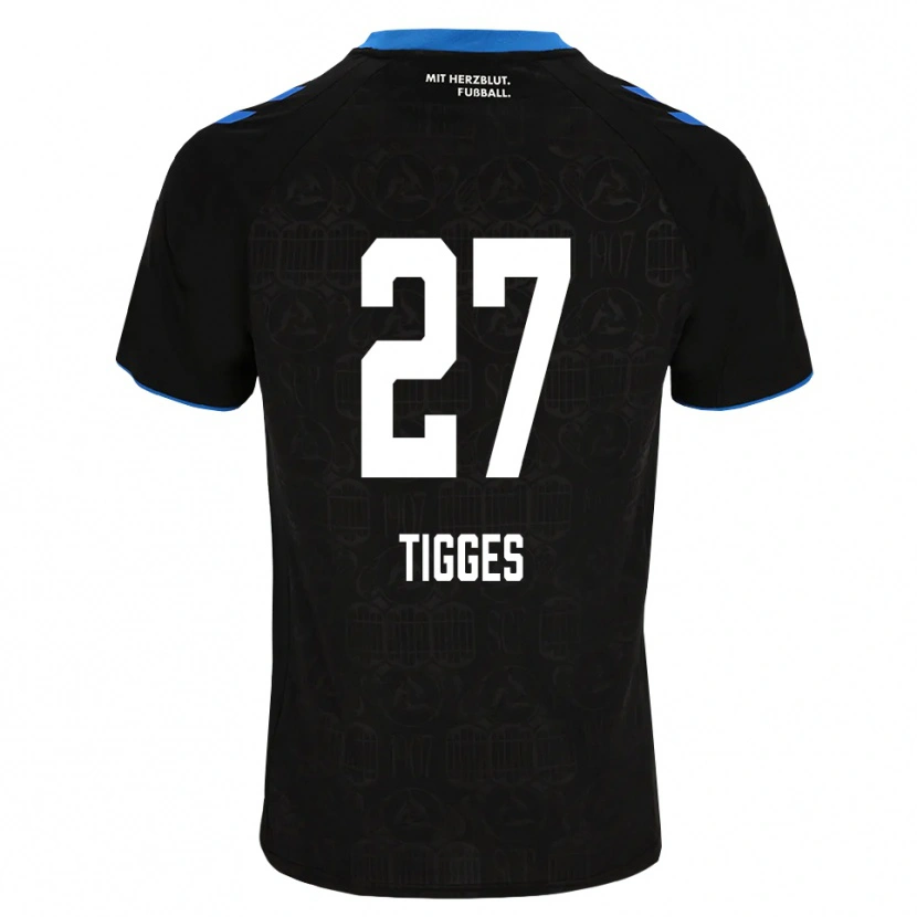 Danxen Dames Steffen Tigges #27 Zwart Wit Rood Thuisshirt Thuistenue 2026/27 T-Shirt België