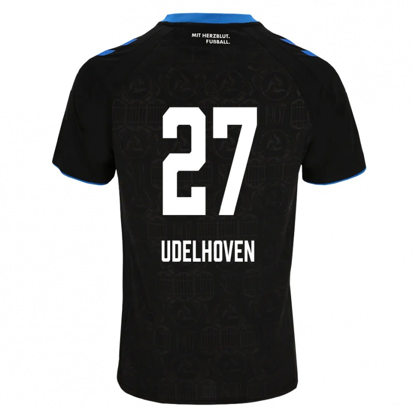 Danxen Dames Joel Udelhoven #27 Zwart Wit Rood Thuisshirt Thuistenue 2026/27 T-Shirt België